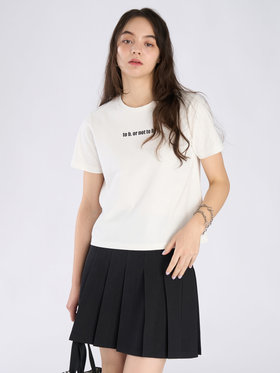 To b. by agnès b. To b. by agnes b. × NEEDBY heritage TO B. OR NOT TO B. MINI TS ホワイト