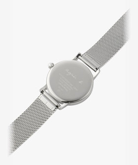 FEMME ウィメンズ シルバー ステンレス ラウンド ウォッチ "Marcello" シルバー