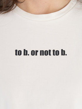To b. by agnès b. To b. by agnes b. × NEEDBY heritage TO B. OR NOT TO B. MINI TS ホワイト