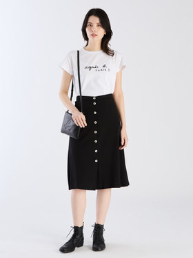 FEMME ウィメンズ 【Outlet】JIB3 JUPE PRESSIONS プレッションスカート ブラック