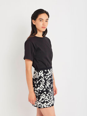 FEMME ウィメンズ コットン 半袖 Tシャツ ”Christof” ブラック