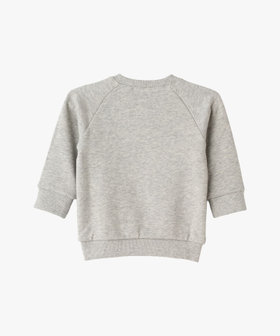 ENFANT ベビー ベビー "b." ロゴ コットン 長袖 スウェット グレー