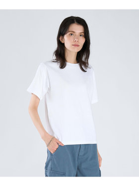 FEMME ウィメンズ コットン 半袖 Tシャツ ”Christof” ホワイト
