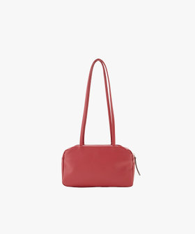 FEMME ウィメンズ レザー ショルダーバッグ "Lucie" レッド