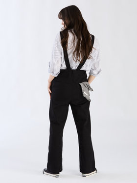 To b. by agnès b. コットンツイル オーバーオール ブラック