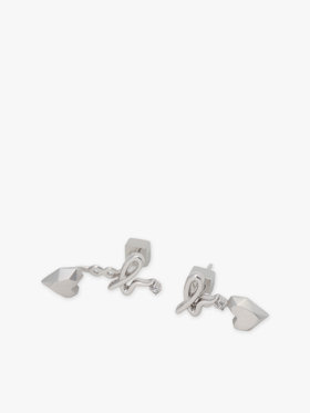 FEMME ウィメンズ 2way ハート ピアス ”Carving of love” シルバー