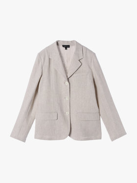 FEMME ウィメンズ リネン テーラードジャケット ベージュ