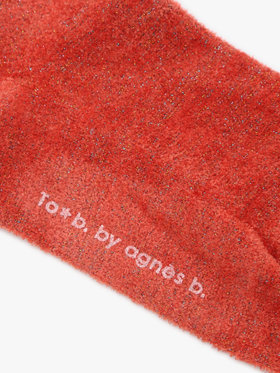 To b. by agnès b. 【Outlet】フルッフィーソックス オレンジ