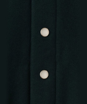 HOMME メンズ メンズ ロゴ 刺繍 コットン ブルゾン "Senga" グリーン