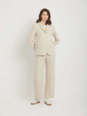 FEMME ウィメンズ リネン テーラードジャケット ベージュ