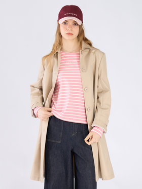 To b. by agnès b. ツイル Aライン コート "Pimilico" オフホワイト