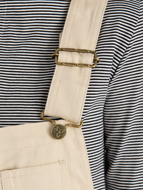 To b. by agnès b. 【Outlet】コットンツイル オーバーオール ベージュ