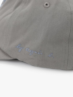 To b. by agnès b. ”To b.” ビッグロゴ 刺繍 キャップ グレー