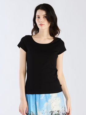 FEMME ウィメンズ コットン 半袖 Tシャツ ”Le Chic” ブラック