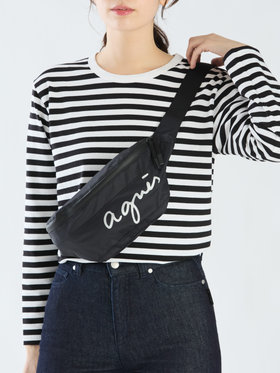 VOYAGE メンズ バッグ＆ウォレット ナイロンウェストポーチ”Air” XAH03-04 ブラック