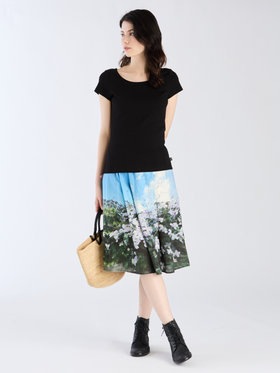 FEMME ウィメンズ コットン 半袖 Tシャツ ”Le Chic” ブラック