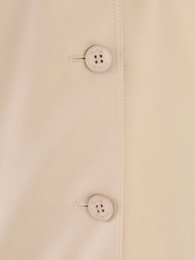 To b. by agnès b. ツイル Aライン コート "Pimilico" オフホワイト