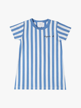 ENFANT ベビー 【Outlet】S179 L ROBE ベビー ワンピース ブルー×ホワイト