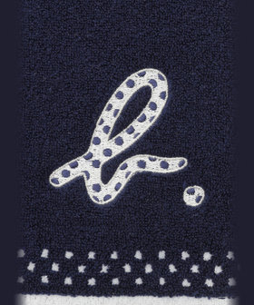 FEMME ウィメンズ "b."ロゴ ドット ハンカチ ブルー系その他