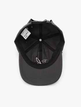 To b. by agnès b. ”To b.” ビッグロゴ 刺繍 キャップ チャコールグレー