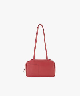 FEMME ウィメンズ レザー ショルダーバッグ "Lucie" レッド