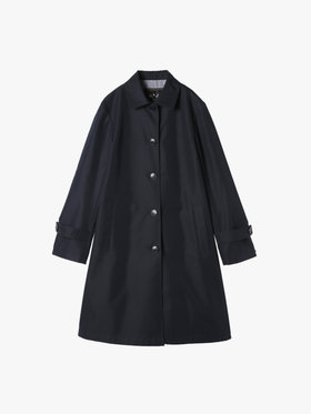 To b. by agnès b. ツイル Aライン コート "Pimilico" ネイビー