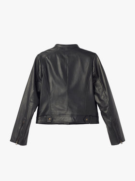 To b. by agnès b. レザー ライダースジャケット ブラック