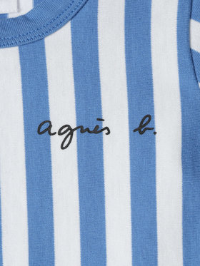 ENFANT ベビー 【Outlet】S179 L ROBE ベビー ワンピース ブルー×ホワイト