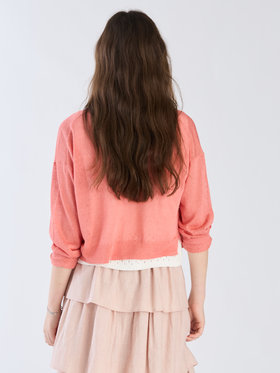 To b. by agnès b. シアーニット カーディガン ピンク