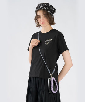 To b. by agnès b. モバイル ショルダーストラップ＆ハンドルストラップ セット パープル