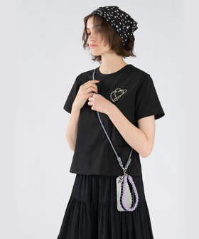 To b. by agnès b. モバイル ショルダーストラップ＆ハンドルストラップ セット パープル