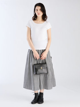 FEMME ウィメンズ コットン 半袖 Tシャツ "Le Chic" ホワイト