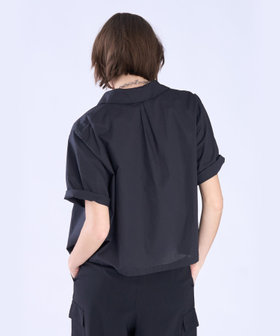 To b. by agnès b. ボックスカット 半袖 シャツ ブラック