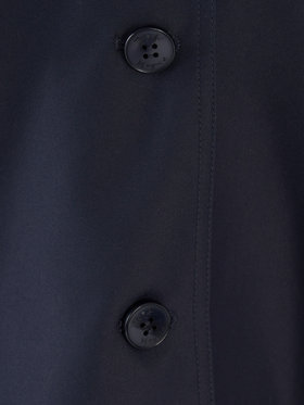 To b. by agnès b. ツイル Aライン コート "Pimilico" ネイビー