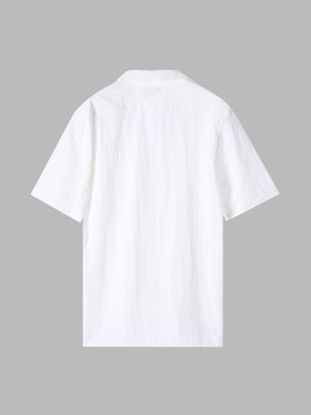 HOMME メンズ メンズ 開襟 半袖シャツ ”Magnam” ホワイト