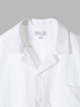 HOMME メンズ メンズ 開襟 半袖シャツ ”Magnam” ホワイト