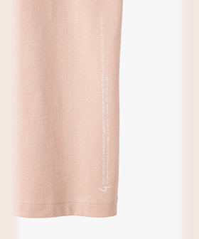 FEMME ウィメンズ アイコニック プリント コットン 半袖 Tシャツ "Point d'ironie" ピンク系その他