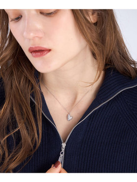 To b. by agnès b. キラキラネックレス シルバー