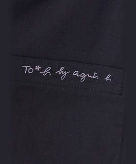 To b. by agnès b. ボックスカット 半袖 シャツ ブラック