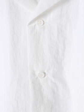 HOMME メンズ メンズ 開襟 半袖シャツ ”Magnam” ホワイト