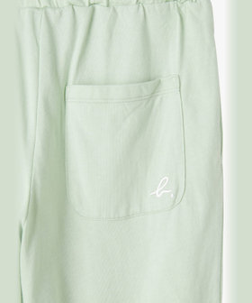 ENFANT ユニセックス キッズ "b." ロゴ コットン フルレングス パンツ グリーン