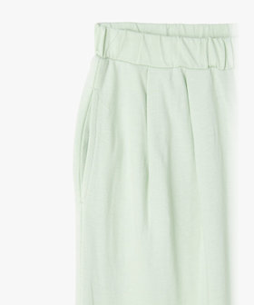 ENFANT ユニセックス キッズ "b." ロゴ コットン フルレングス パンツ グリーン