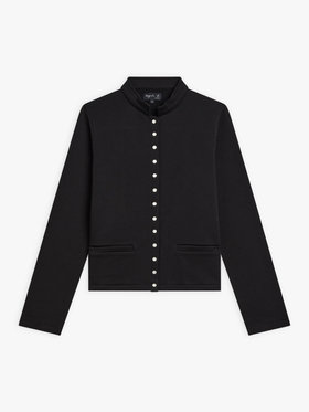 FEMME ウィメンズ コットン メルトン スタンドカラー ブルゾン ”Tambourin” ブラック