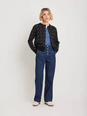 FEMME ウィメンズ 【Outlet】コットン 半袖 Tシャツ "Le Chic" ブルー