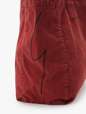 FEMME ウィメンズ キャンバス トートバッグ ”Grand Cabas Spirit” ボルドー