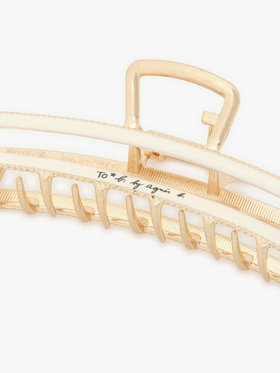 To b. by agnès b. カラー ヘアクリップ ホワイト