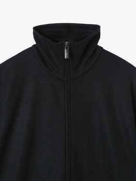 HOMME メンズ メンズ ウール 長袖 ジップアップ カーディガン ”Ziggy” ブラック