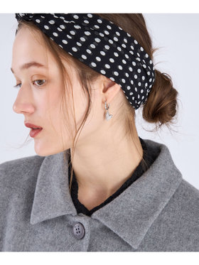 To b. by agnès b. キラキラピアスドイヤリング シルバー