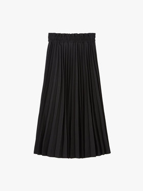 To b. by agnès b. アコーディオンプリーツ ロング スカート ブラック