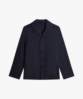 HOMME メンズ メンズ リネン ショールカラー ジャケット "Loritz" ブルー系その他